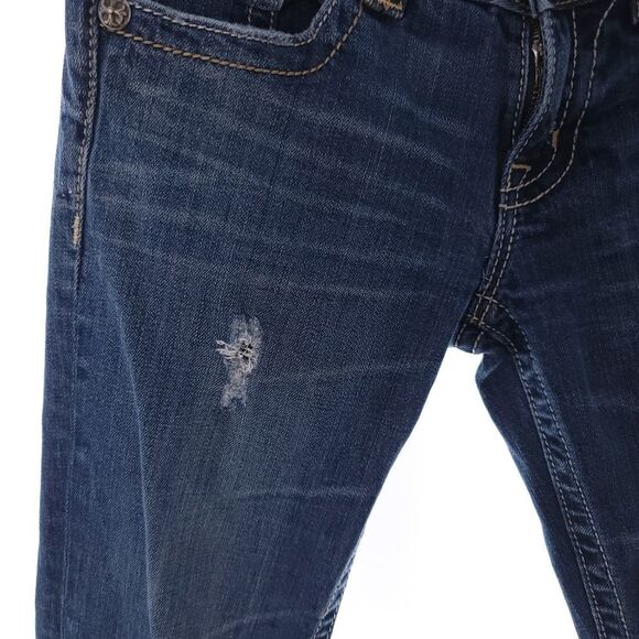 Miss Me JPW5069-3 Women's Sz 28 Low Rise Bootcut Denim Blue Jeans - Picture 2 of 14